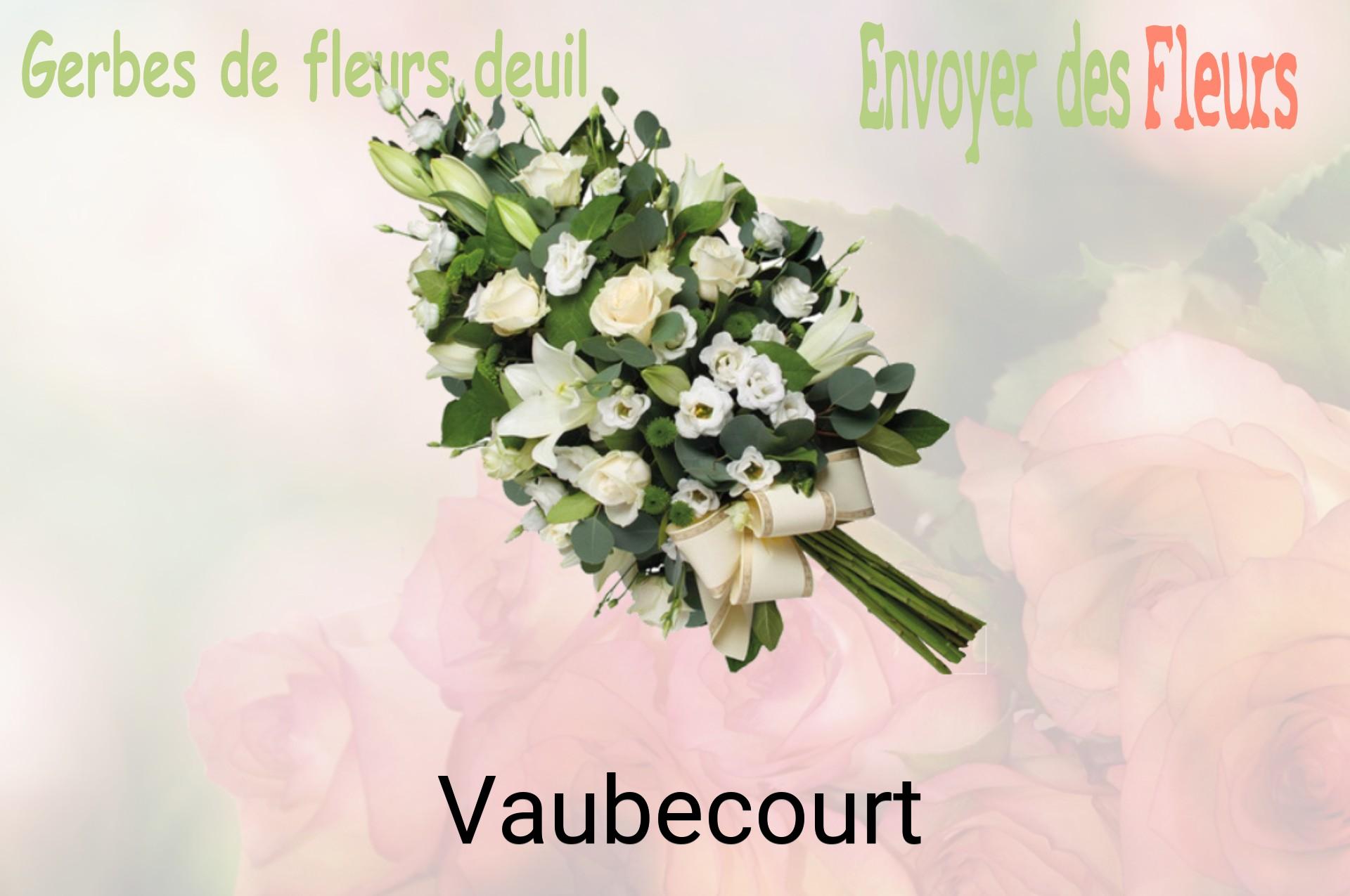 Gerbe de fleurs de deuil livrée à Vaubecourt